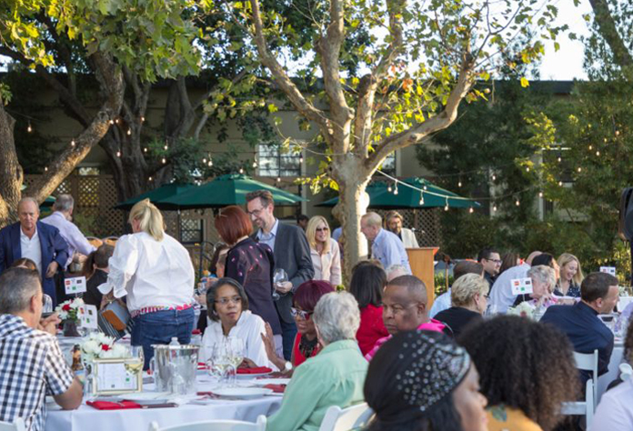 The event took place at Plates Cafe and Catering