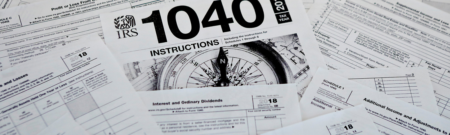 Mulitiple Forms This Feb. 13, 2019, photo shows multiple forms printed from the Internal Revenue Service web page that are used for 2018 U.S. federal tax returns in Zelienople, Pa. The head of the IRS, overseeing the most sweeping overhaul of the U.S. tax codes in three decades, says the average refund in this year’s tax-filing season, $2,833, worked out to be close to last year’s. Internal Revenue Service Commissioner Charles Rettig told Congress Wednesday that an increase is urgently needed in the agency’s budget to modernize antiquated computer systems and protect taxpayers’ data. (AP Photo/Keith Srakocic)